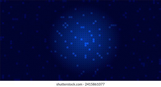 Circles pattern and gradient. grid abstract background and gradient background. dark blue background