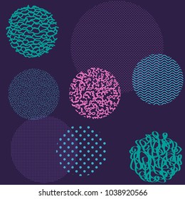 Circles pattern with circles. Pattern ideal for wrapping paper, wallpaper and textiles.