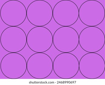 Circle's patters with magenta background, Patrones de pentagono con fondo magenta