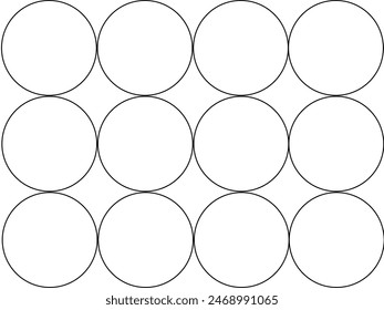 Circle's patters with white background, Patrones de pentagono con fondo blanco