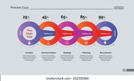 Circles Percentage Chart Slide Template