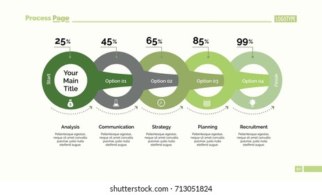 Circles Percentage Chart Slide Template