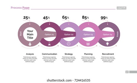 Circles Percentage Chart Slide Template