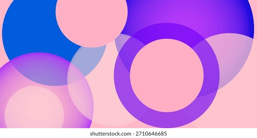 Círculos de fondo de textura de tono rosa. Uso moderno simple del diseño para el concepto del día de San Valentín y del día de madre.