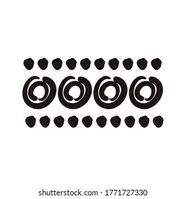circles and points stain creative design with brush stroke silhouette style vector illustration design