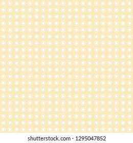 Circles, polka dots seamless pattern on light orange background