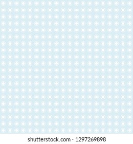 Circles, polka dots seamless pattern on light blue background