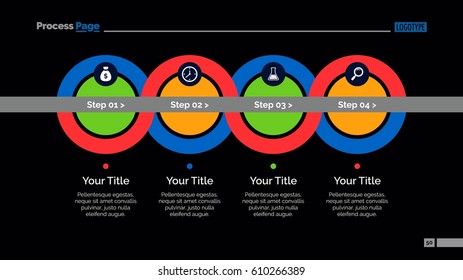 Circles Process Chart Slide Template
