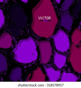 Circles purple background strokes. Vector