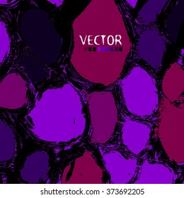 Circles purple background strokes. Vector