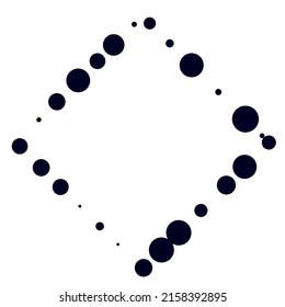 Circles random, scattered shapes element