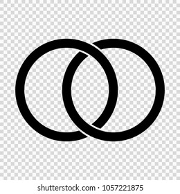 Circles, rings concept icon