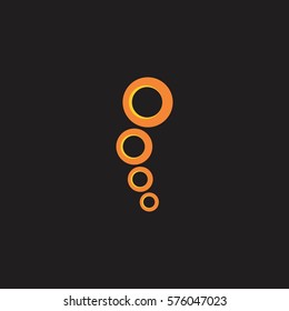 circles rise up design logo vector