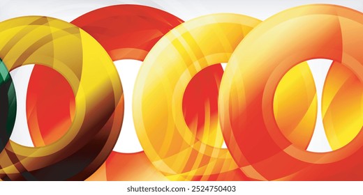 Circles, round elements, ring shapes premium background. Vector Illustration For Wallpaper, Banner, Background, Card, Book Illustration, landing page