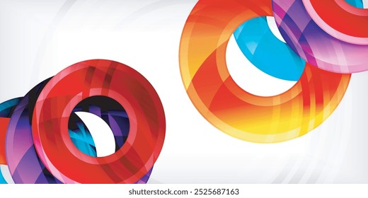 Circles, round elements, ring shapes premium background. Vector Illustration For Wallpaper, Banner, Background, Card, Book Illustration, landing page