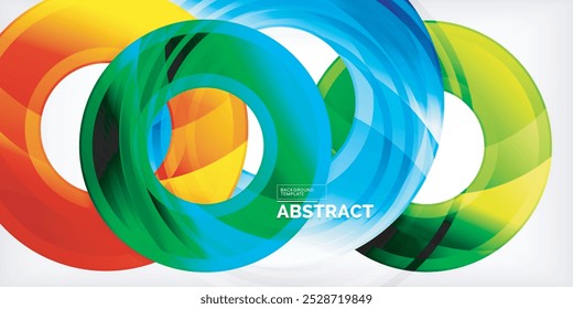 Circles, round elements, ring shapes premium background. Vector Illustration For Wallpaper, Banner, Background, Card, Book Illustration, landing page