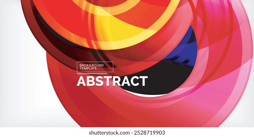 Circles, round elements, ring shapes premium background. Vector Illustration For Wallpaper, Banner, Background, Card, Book Illustration, landing page