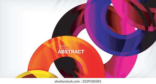 Circles, round elements, ring shapes premium background. Vector Illustration For Wallpaper, Banner, Background, Card, Book Illustration, landing page