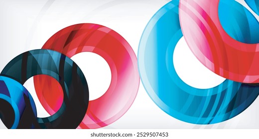 Círculos, elementos redondos, plano de fundo premium das formas em anel. Ilustração vetorial para papel de parede, banner, plano de fundo, cartão, ilustração de livro, página inicial