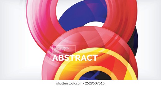 Circles, round elements, ring shapes premium background. Vector Illustration For Wallpaper, Banner, Background, Card, Book Illustration, landing page