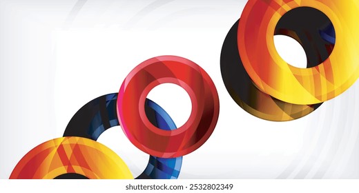 Circles, round elements, ring shapes premium background. Vector Illustration For Wallpaper, Banner, Background, Card, Book Illustration, landing page