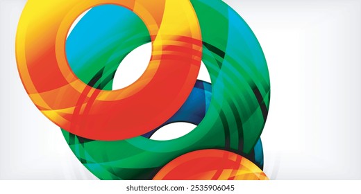 Circles, round elements, ring shapes premium background. Vector Illustration For Wallpaper, Banner, Background, Card, Book Illustration, landing page