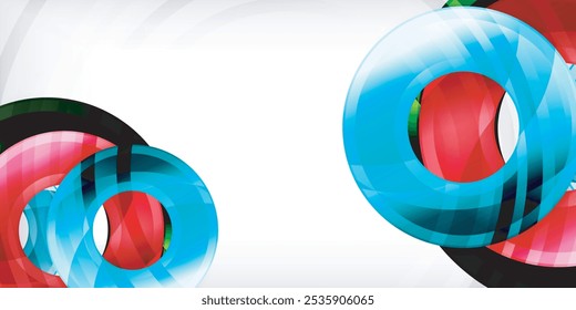 Circles, round elements, ring shapes premium background. Vector Illustration For Wallpaper, Banner, Background, Card, Book Illustration, landing page