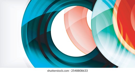 Circles, round elements, ring shapes premium background. Vector Illustration For Wallpaper, Banner, Background, Card, Book Illustration, landing page