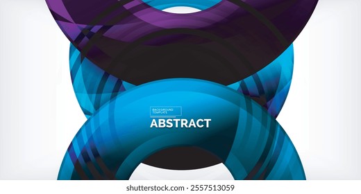 Circles, round elements, ring shapes premium background. Vector Illustration For Wallpaper, Banner, Background, Card, Book Illustration, landing page