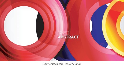 Circles, round elements, ring shapes premium background. Vector Illustration For Wallpaper, Banner, Background, Card, Book Illustration, landing page