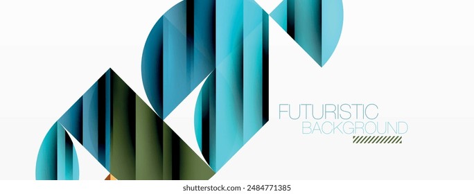 Circles and round shapes geometric minimal background