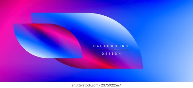Circles and round shapes with gradients. Minimal abstract background, round geometric shapes, clean and structured design