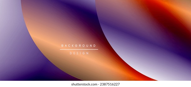 Circles and round shapes with gradients. Minimal abstract background, round geometric shapes, clean and structured design