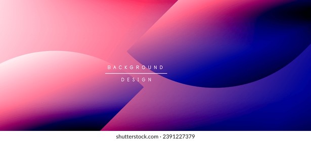 Circles and round shapes with gradients. Minimal abstract background, round geometric shapes, clean and structured design