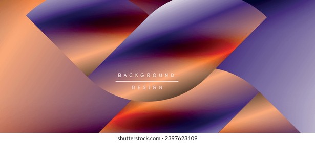 Circles and round shapes with gradients. Minimal abstract background, round geometric shapes, clean and structured design