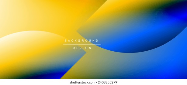 Circles and round shapes with gradients. Minimal abstract background, round geometric shapes, clean and structured design