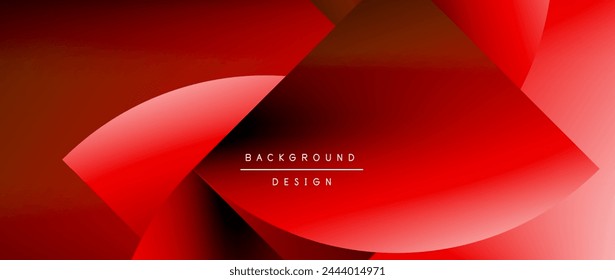 Circles and round shapes with gradients. Minimal abstract background, round geometric shapes, clean and structured design