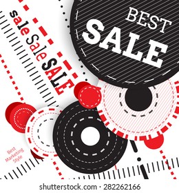 Circles sale buy advertising background