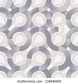 Circles seamless background, vector.