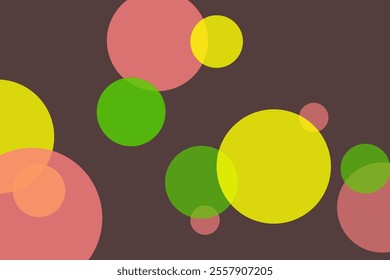 circles seamless easter pattern on brown