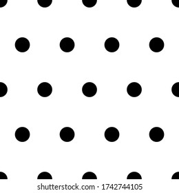 Circles seamless ornament. Dots pattern. Circle figures backdrop. Polka dot motif. Rounds background. Dotted wallpaper. Digital paper, textile print, web design, abstract image. Vector artwork.
