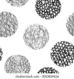 Patrón sin fisuras de los círculos. Antecedentes abstractos para el diseño y la decoración de textiles, cubiertas, embalajes, papel de embalaje.