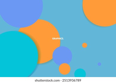 Círculos de fondo de patrón sin fisuras. Círculos de moda coloridos brillantes. EPS 10