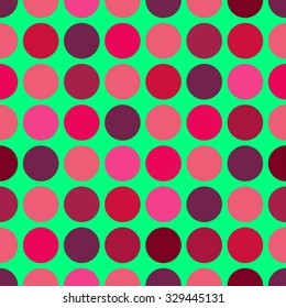 circles seamless pattern with clipping mask. Vector