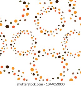 Círculos, patrón sin costura. Diseño para cubierta, tela, papel de envoltura, fondo, papel tapiz