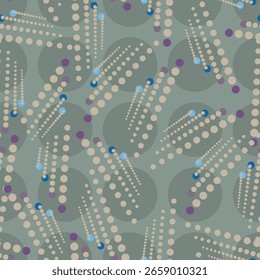 Círculos Padrão Sem Costura. Modelo de Design.