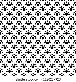 Circles seamless pattern. Dots ornament. Polka dot motif. Circular figures backdrop. Rounds background. Dotted wallpaper. Digital paper, textile print, web design, abstract image. Vector illustration.