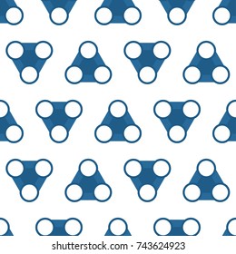 Circles seamless pattern. Endless pattern composed with geometric shapes.