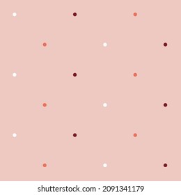 Circles seamless pattern, lovely romantic background, great for Valentine's Day.