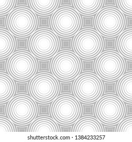 Circles seamless pattern. Ordered shapes create a hypnotic effect.